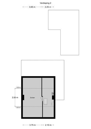 Floorplan - Sint Dyonisiusweg 6, 6286 CC Wittem