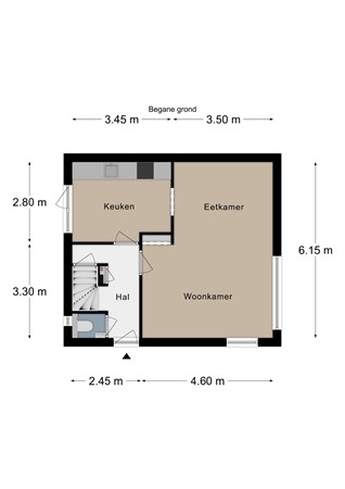 Floorplan - Dr. Poelsstraat 17, 6287 AW Eys