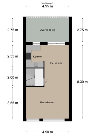 Floorplan - Dokter Schepelstraat 24, 6271 GE Gulpen