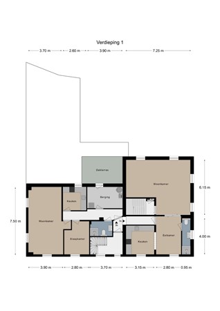 Floorplan - Elkenraderweg 3, 6321 BK Wijlre