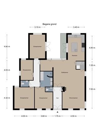Floorplan - Aardaker 11, 6271 EK Gulpen