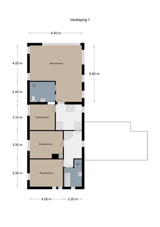 Floorplan - Commandeurstraat 26, 6281 AM Mechelen