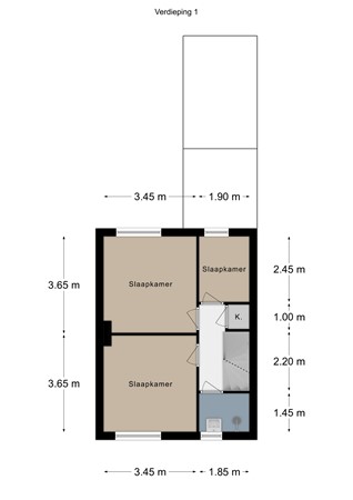 Floorplan - Wilhelminastraat 19, 6271 AV Gulpen