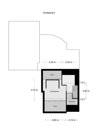 Floorplan - Kerkdelstraat 15, 6277 NK Slenaken