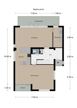 Floorplan - Heerstraat 12, 6285 AP Epen