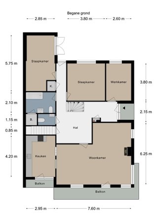 Floorplan - Oude Akerweg 66, 6271 NE Gulpen