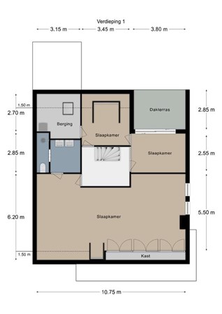 Floorplan - Oude Akerweg 66, 6271 NE Gulpen