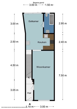 Floorplan - Capucijnenstraat 6, 6211 RR Maastricht