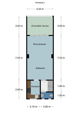 Floorplan - Lemiers-Rijksweg 74, 6295 AP Lemiers