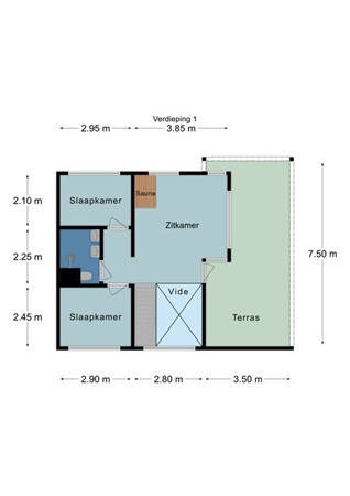 Floorplan - Spetsesweide 5B317, 6281 BV Mechelen