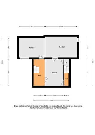Floorplan - Hub Ortmansstraat 18, 6286 EA Wittem