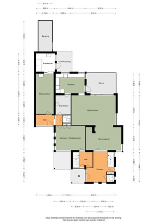 Floorplan - Hub Ortmansstraat 18, 6286 EA Wittem