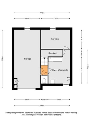 Floorplan - Burgemeester Teheuxweg 51, 6271 JK Gulpen