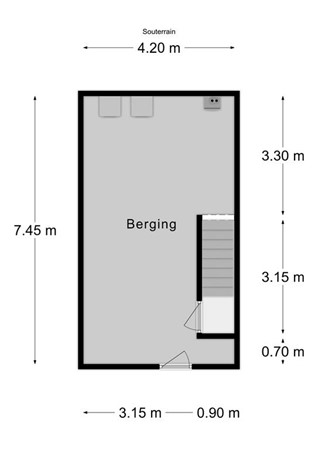 Floorplan - Kapelaan Houbenstraat 1A, 6285 AB Epen