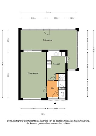 Floorplan - Persoonstraat 39, 6351 EL Bocholtz