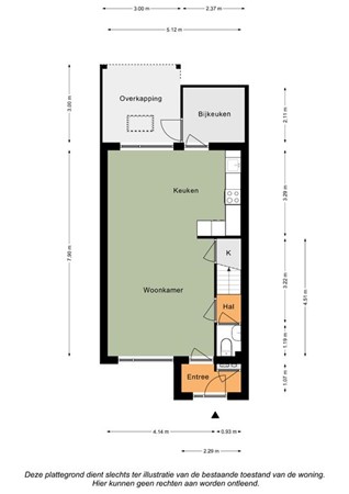 Floorplan - Deken Hennissenstraat 23, 6271 GB Gulpen