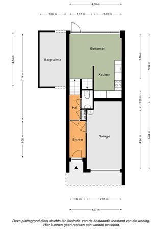 Floorplan - Prof. Kamerlingh Onnesstraat 65, 6431 TM Hoensbroek