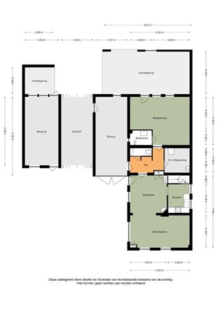 Floorplan - Kerkstraat 134, 6267 EG Cadier en Keer