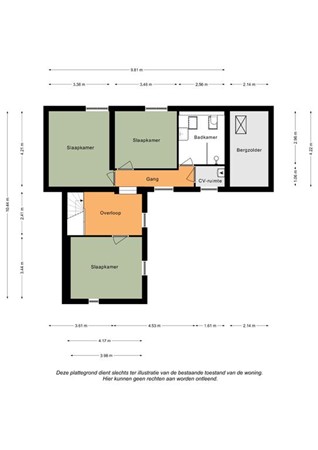 Floorplan - Dorpstraat 23, 6301 BA Valkenburg
