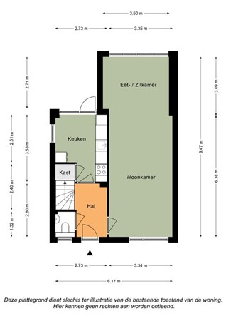 Floorplan - Pres J.F. Kennedystraat 8, 6286 BG Wittem