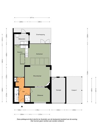 Floorplan - Wesselderstraat 17, 6271 BW Gulpen