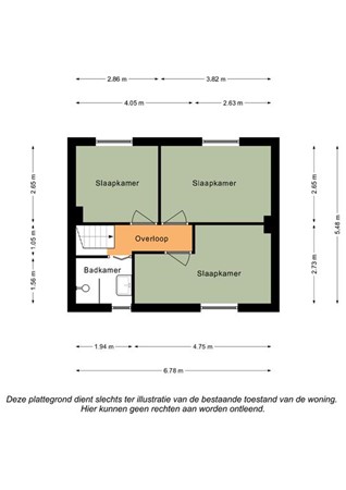 Floorplan - Kloosterraderstraat 73, 6461 CB Kerkrade