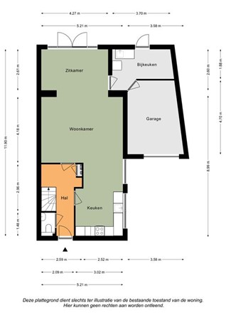 Floorplan - Bosstraat 80, 6291 CK Vaals