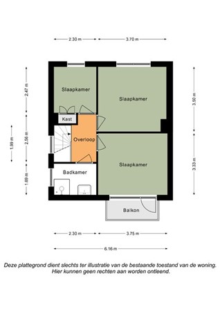 Floorplan - Prinses Christinastraat 42, 6271 CA Gulpen