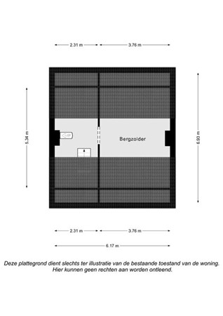Floorplan - Prinses Christinastraat 42, 6271 CA Gulpen