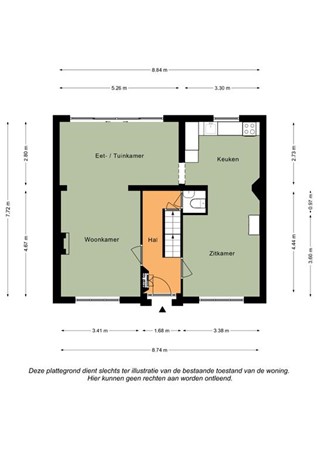 Floorplan - Stationsstraat 21, 6343 EJ Klimmen