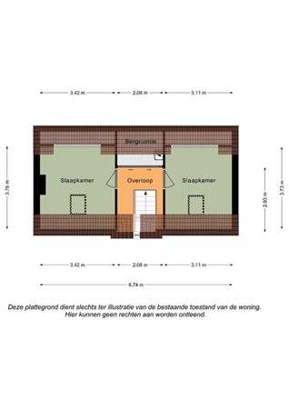 Floorplan - Stationsstraat 21, 6343 EJ Klimmen