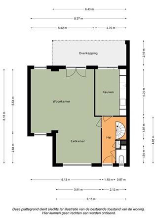 Floorplan - Einderstraat 1, 6286 BJ Wittem