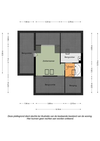 Floorplan - Einderstraat 1, 6286 BJ Wittem