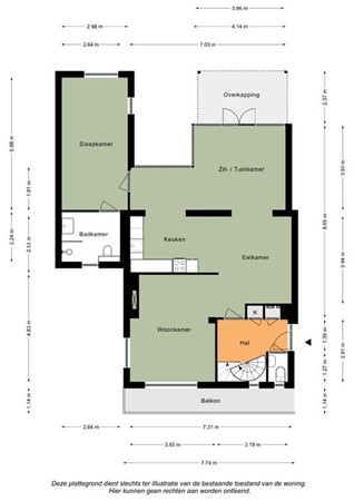Floorplan - Haagstraat 21, 6274 NT Reijmerstok