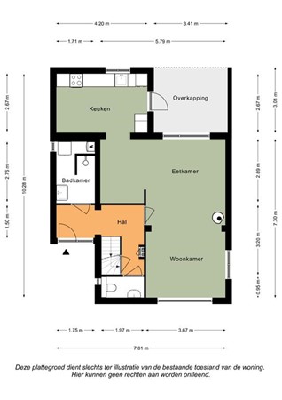 Floorplan - Oude Baan 12, 6286 BE Wittem