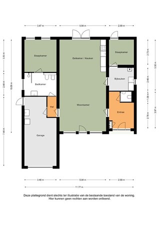Floorplan - Breeweg 2C, 6305 AS Schin op Geul