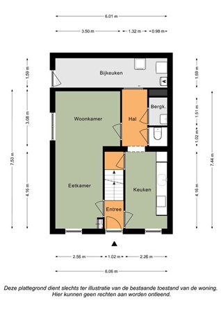 Floorplan - Wilhelminastraat 35, 6285 AT Epen