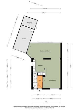 Floorplan - Pres J.F. Kennedystraat 20, 6286 BG Wittem