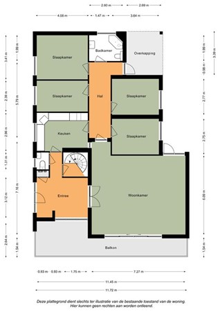 Floorplan - Hontenerweg 6, 6286 BV Wittem