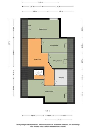 Floorplan - Hontenerweg 6, 6286 BV Wittem