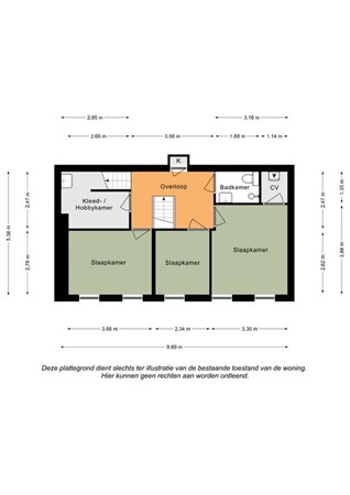 Floorplan - Pastoor Neujeanstraat 3, 6351 GK Bocholtz