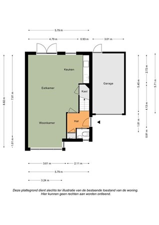 Floorplan - Engelsdalstraat 43, 6277 NG Slenaken