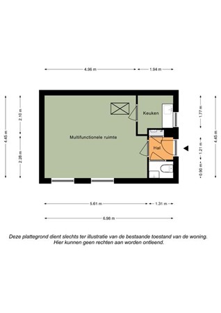 Floorplan - Wilhelminastraat 37J, 6285 AT Epen