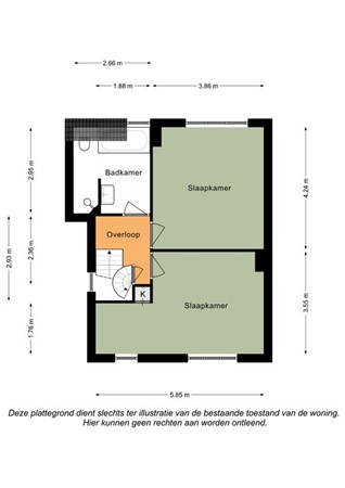 Floorplan - Eijkerstraat 22, 6269 BM Margraten