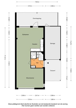 Floorplan - Engelsdalstraat 13, 6277 NG Slenaken