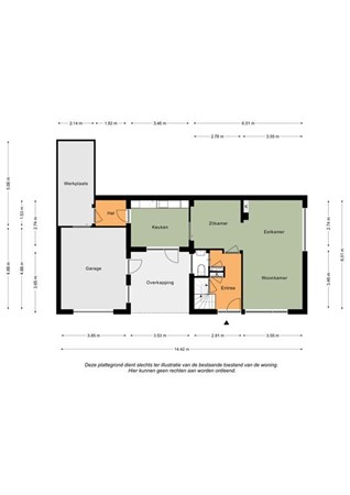 Floorplan - Margrietstraat 9, 6269 BV Margraten