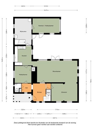 Floorplan - Julianastraat 1, 6285 AG Epen