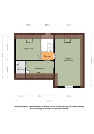 Floorplan - Kerkstraat 44, 6367 JE Voerendaal