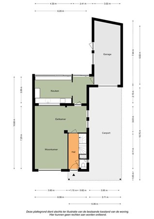 Floorplan - Lijsterstraat 9, 6287 BA Eys