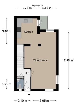 Floorplan - Hoofdstraat 7, 6281 BA Mechelen